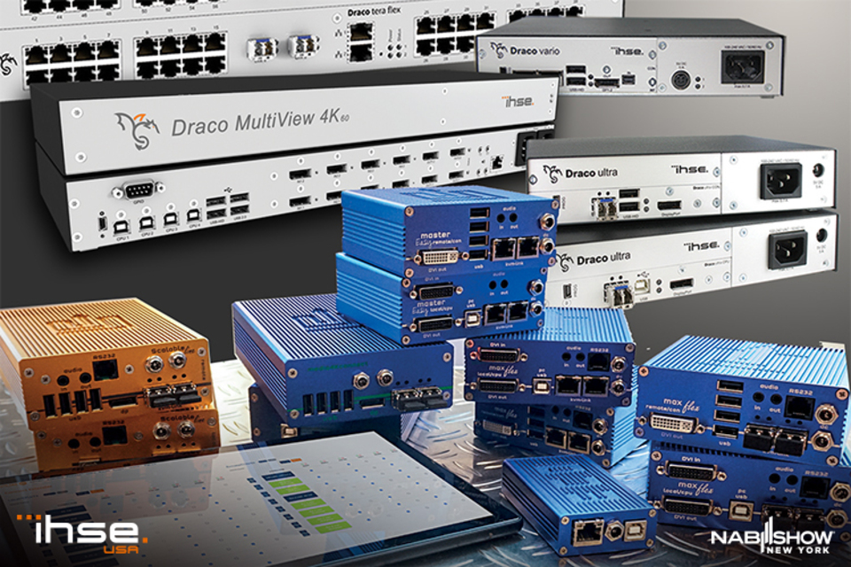 IHSE USA: KVM Extenders and Multiview Systems for 2024 NAB Show New York