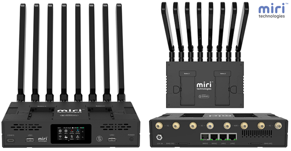 Miri X510: Dual-Cellular Bonding Router at NAB Show 2024