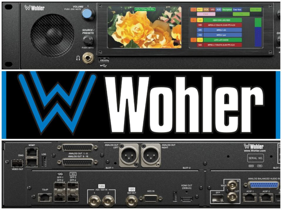 Wohler iVAM2-MPEG New SRT Modes and Front-Panel Analyzer