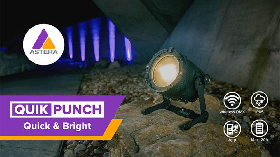 Astera QuikPunch LED Fresnel Launch for Professionals