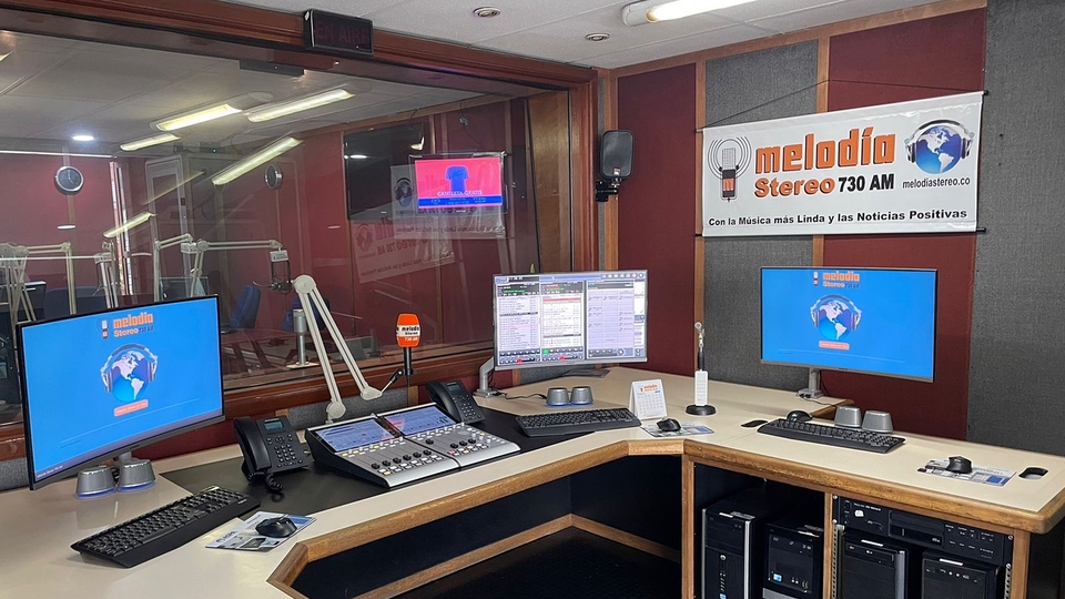 DHD SX2 Consoles at Cadena Melodía Bogotá Studios