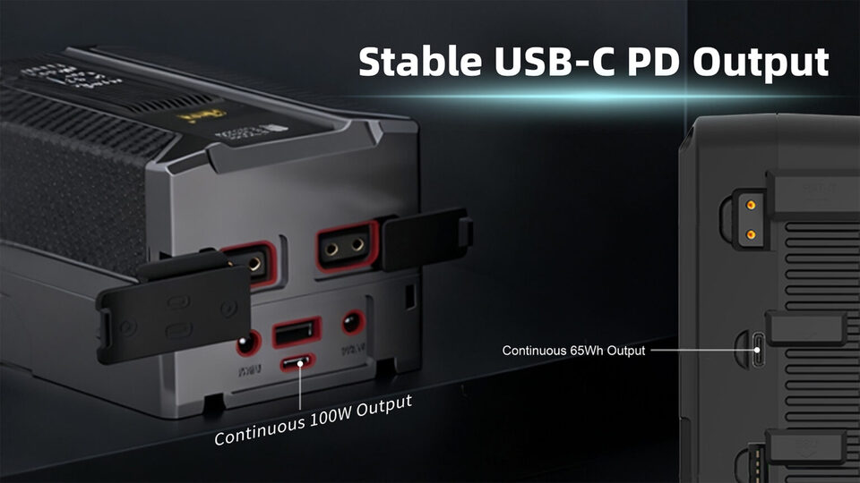 Rolux V-Mount Batteries: DYNASTY, DENSITY, FORTEC