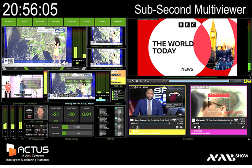 Actus Digital QA Monitoring at NAB Show 2026