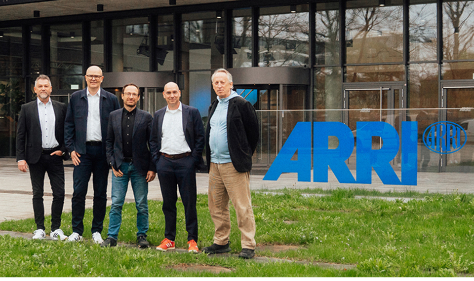 Left to right: Christian Richter, Managing Director, ARRI; Frank Eischet, CFO, Riedel; David Bermbach, Managing Director, ARRI; Thomas Riedel, Group CEO, Riedel; Christoph Stahl, member of the founding family, ARRI.