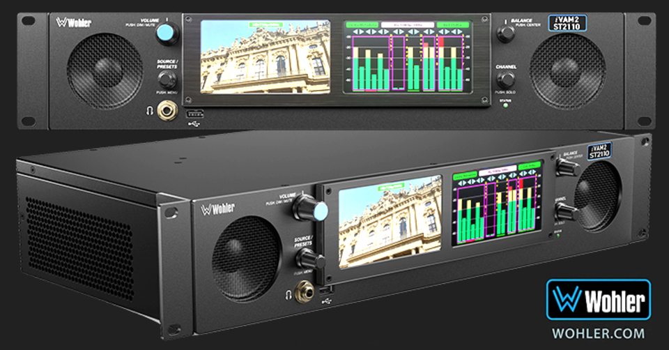 Wohler introduces iVAM2-ST2110 for ST 2110 workflows