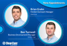 Clear-Com names Brian Grahn and Ben Turnwell to new roles Clear-Com names Brian Grahn and Ben Turnwell to new roles
