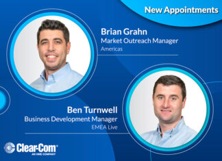 Clear-Com names Brian Grahn and Ben Turnwell to new roles