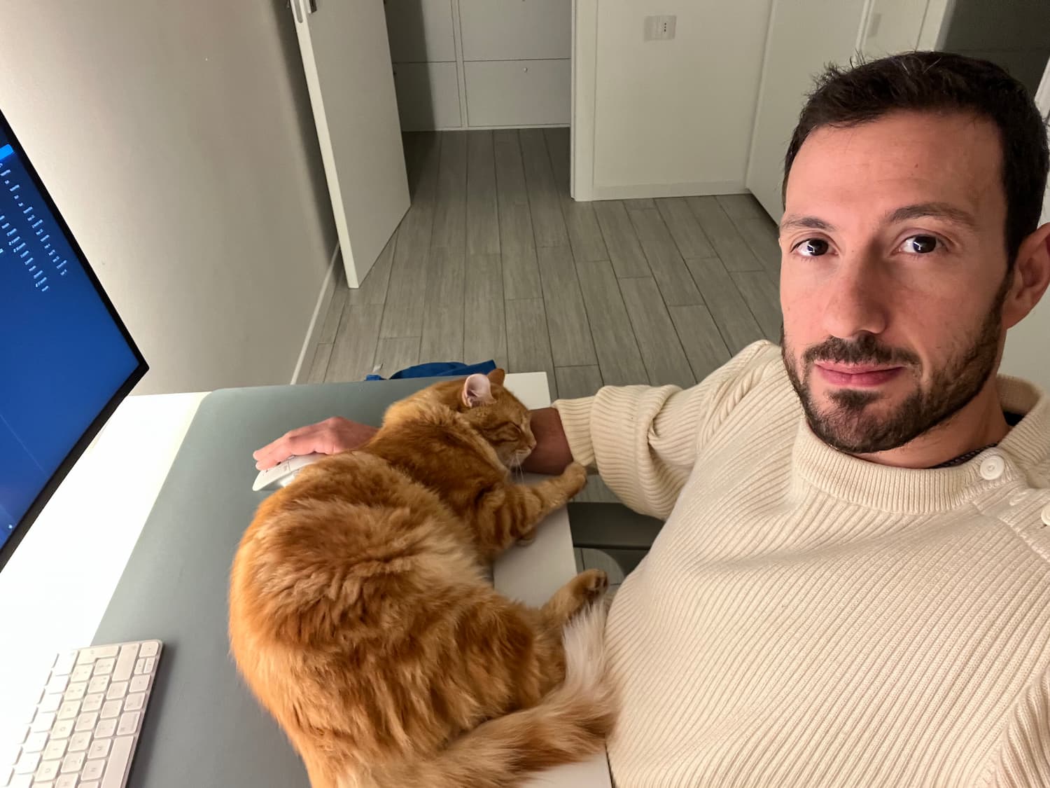 Simone D’Antone and His Cat