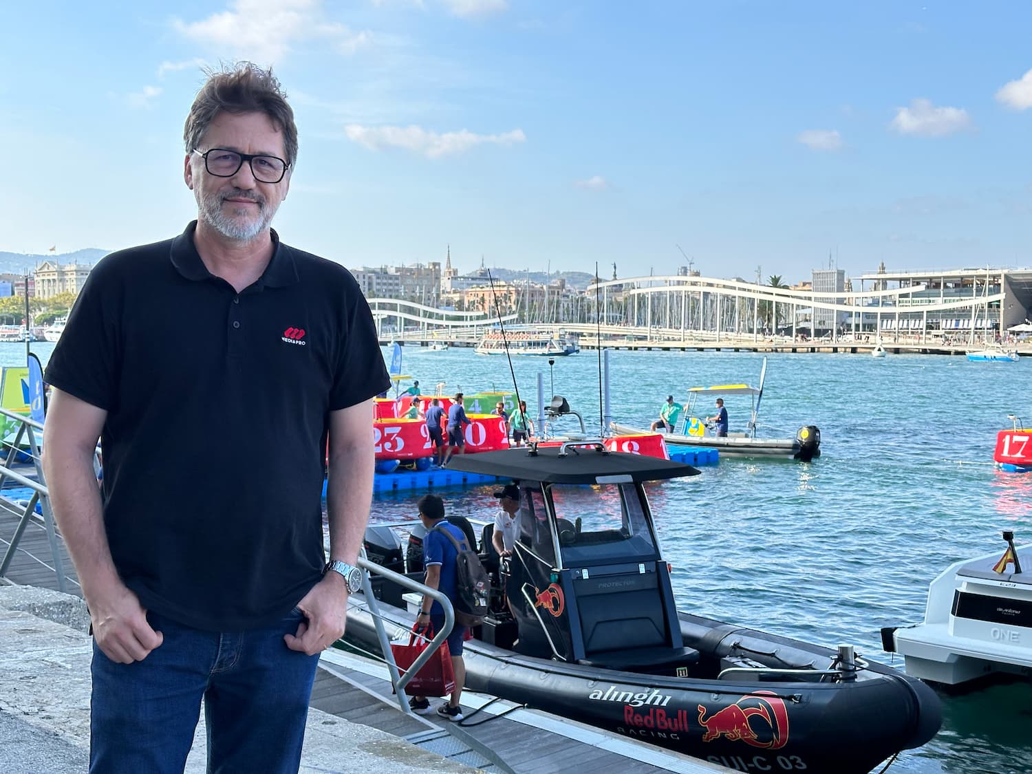 Emili Planas at America's Cup in Barcelona, 2024